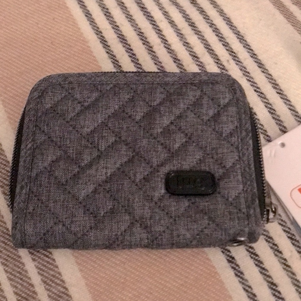 NWT grey lug wallet